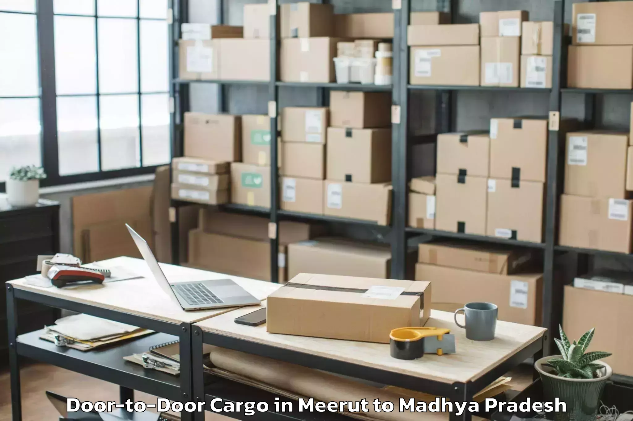 Reliable Meerut to Khacharod Door To Door Cargo